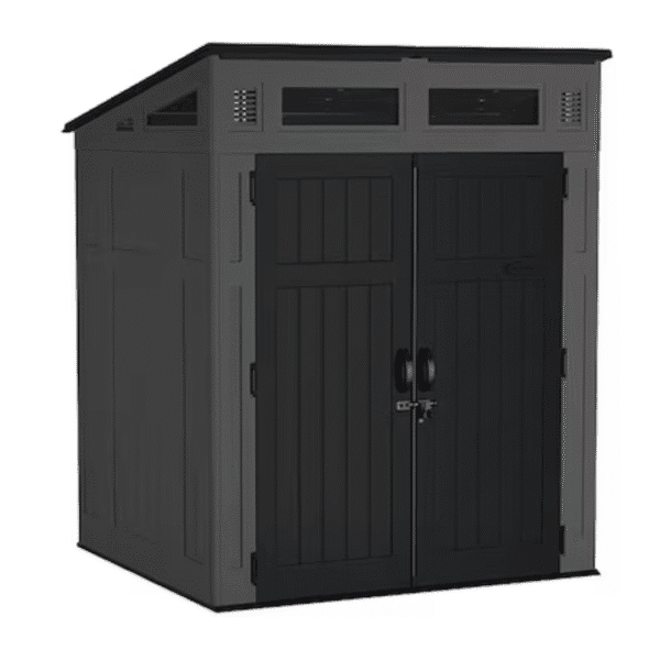 Zumpexo 6-ft x 5-ft Black Lean-to Resin Storage Shed (Floor Included)